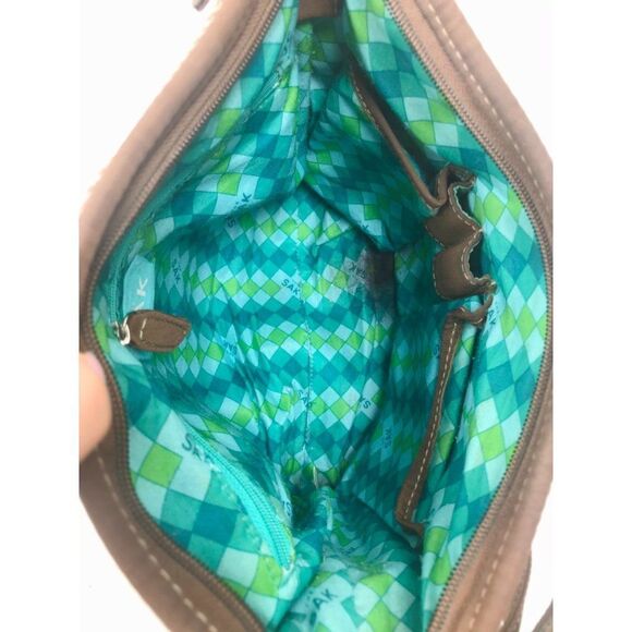 Vintage Y2K Brown Cottagecore Woven Boho Shoulder Bag Purse - Picture 3 of 8